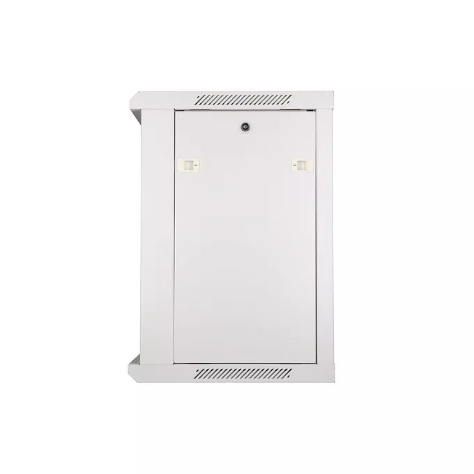 Extralink Szafka wisząca rack 12U 600x450 szara szklane drzwi