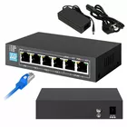 Extralink Przełącznik EUROS V2 6 portów POE SWITCH 4 porty 10-100MBPS POE + 2 porty UPLINK 802.3AF 60W