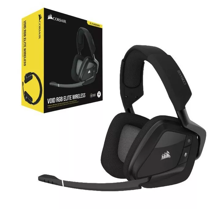 Corsair Słuchawki  Void RGB Elite Wireless Headset Carbon