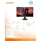 Dell Monitor 27 cali S2722DGM VA 2560x1440/2xHDMI/DP/3Y