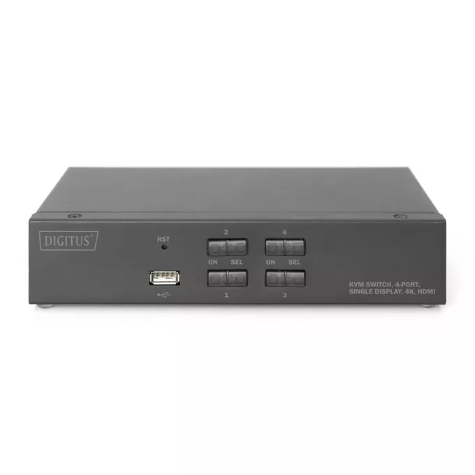 Digitus Przełącznik KVM 4 portowy HDMI, 4K 30Hz