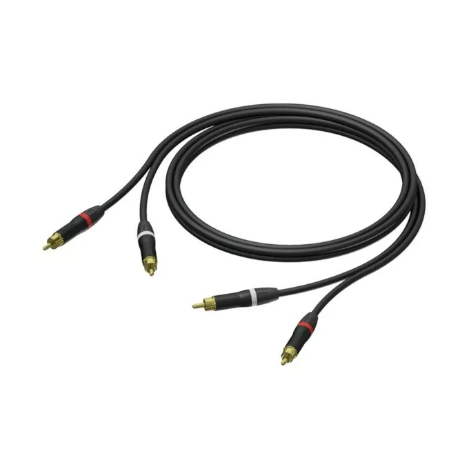 PROCAB Kabel 2x Męski RCA/Cinch - 2x Męski RCA/Cinch Ultraflex 1,5m