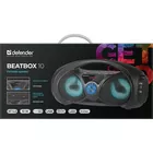 Defender Głośnik Bluetooth Beatbox 10W BT/FM/USB/TF/AUX Kolorowe podświetlenie