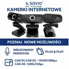 Savio Kamera internetowa USB Full HD, CAK-02