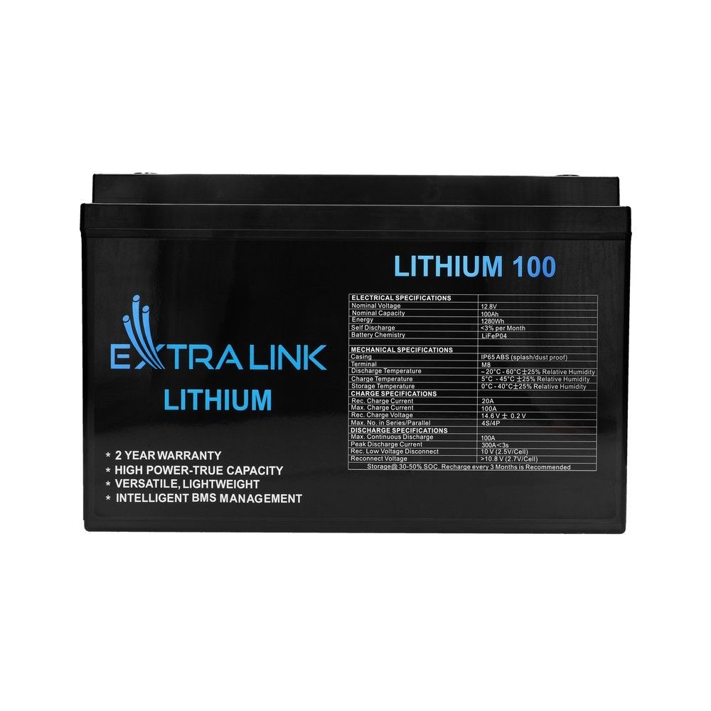 Zdjęcia - Bateria do UPS ExtraLink Akumulator LiFePO4 100AH 12.8V BMS EX.30455 AZEXTUAZ0030455 