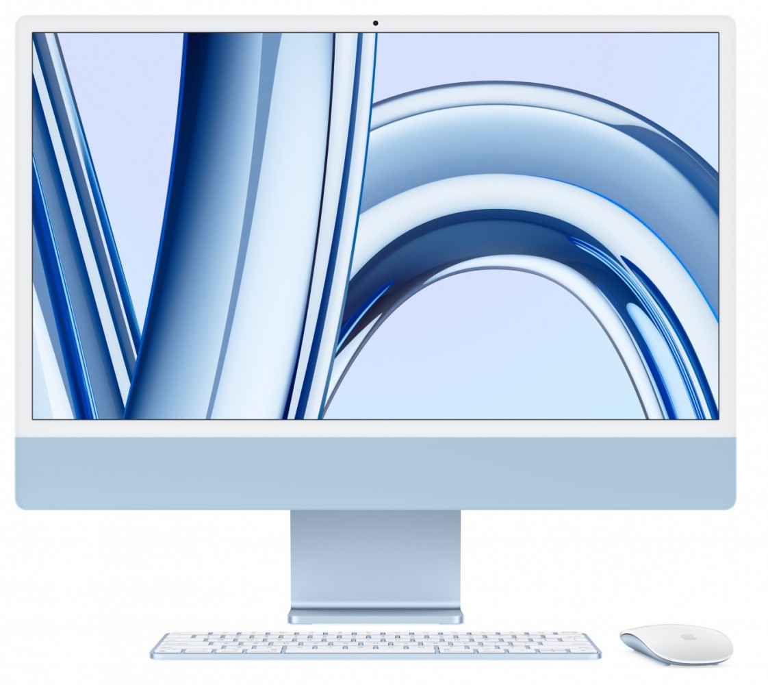 Zdjęcia - Komputer stacjonarny Apple iMac 24 cale: M3 8/10, 8GB, 512GB SSD - Niebieski RDAPPEI3MEMQRR3 