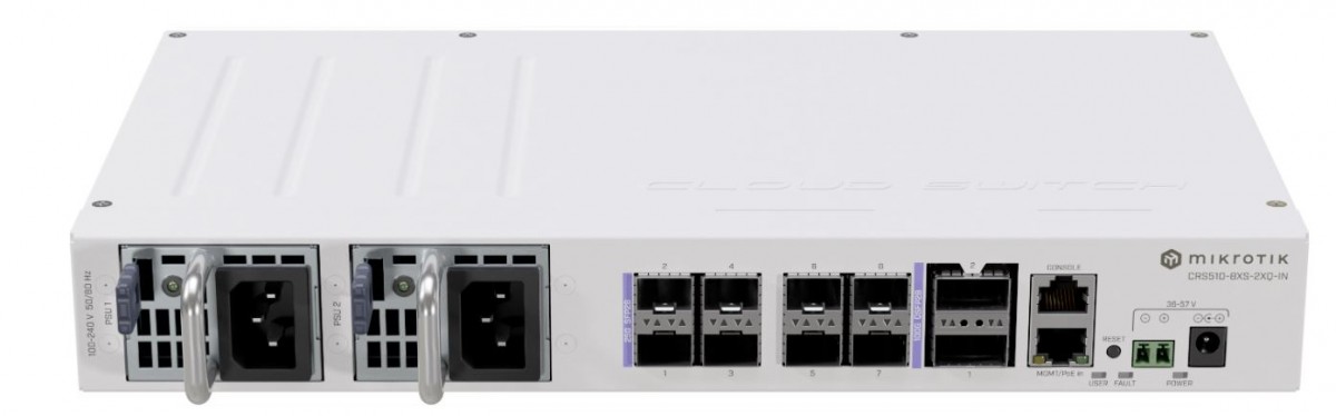 Mikrotik Przełącznik 8xSFP28 CRS510-8XS-2XQ-IN