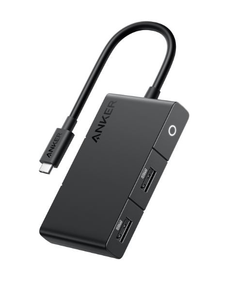 Фото - Кардридер / USB-хаб ANKER Hub 332 USB-C 5w1 4K HDMI Single Display czarny NUANKUS5P000004 