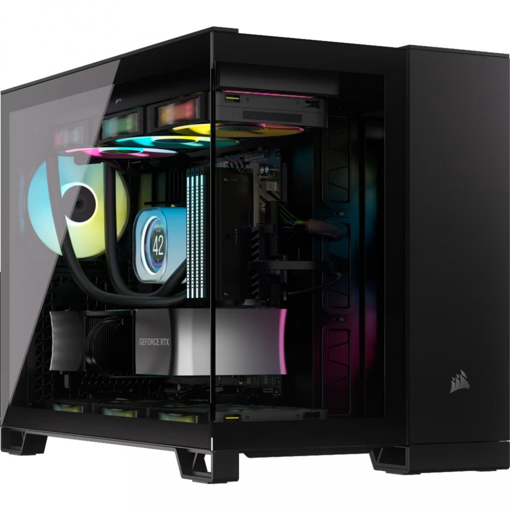 Zdjęcia - Obudowa Corsair  2500D TG mATX Mid-Tower czarna KOCRROC02500XTB 