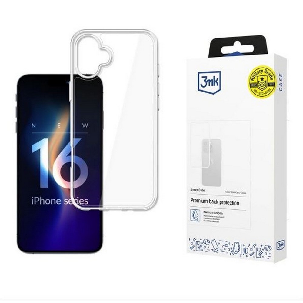 Zdjęcia - Etui 3MK  Armor Case iPhone 16 Plus clear AO3MKTF3M006365 