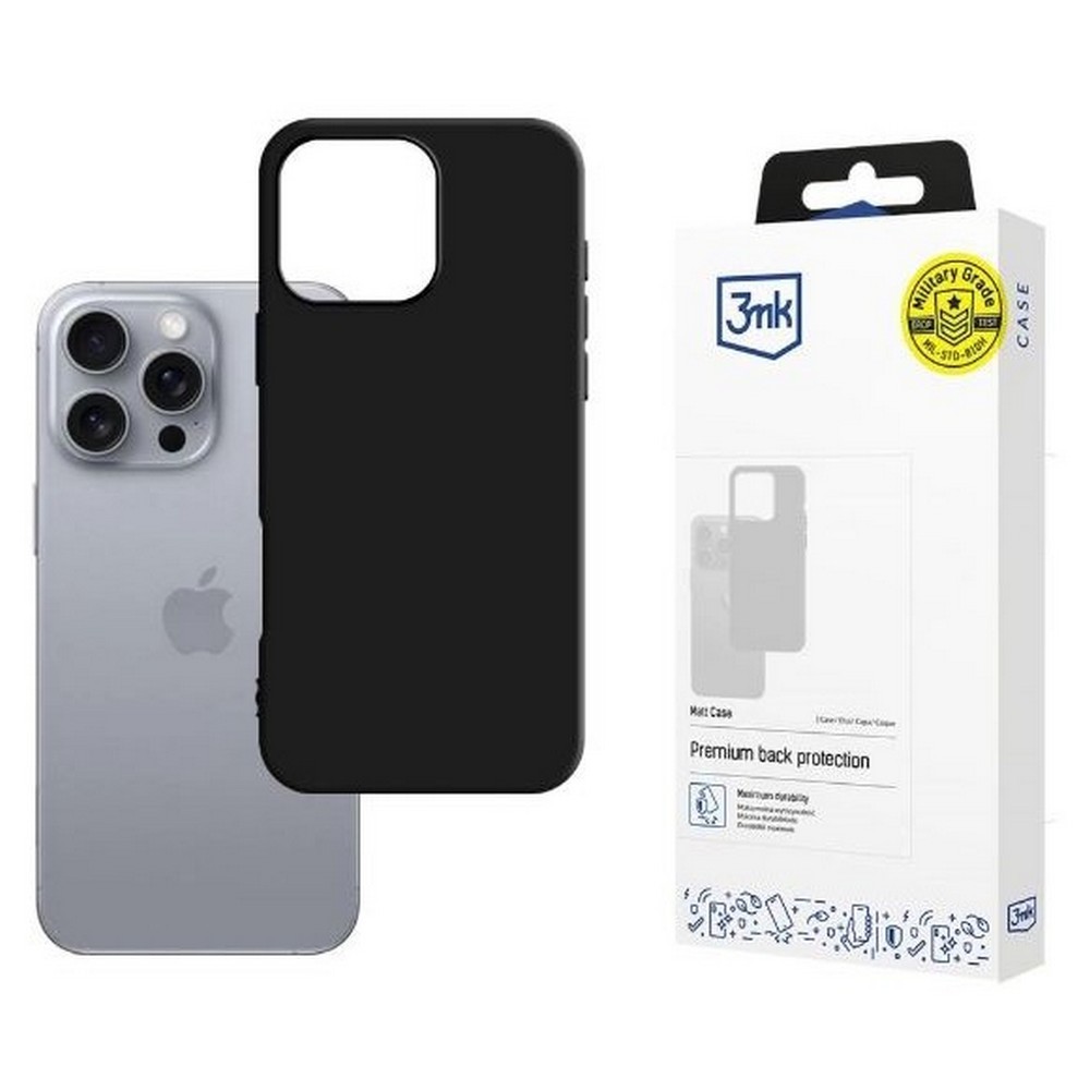 Фото - Чохол 3MK Matt Case iPhone 16 Pro 6,3 Czarne AO3MKTF3M006685 