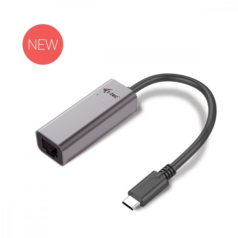 Zdjęcia - Karta sieciowa i-Tec USB C adapter Metal Gigabit Ethernet, 1x USB-C do RJ-45 AIITCA000000 