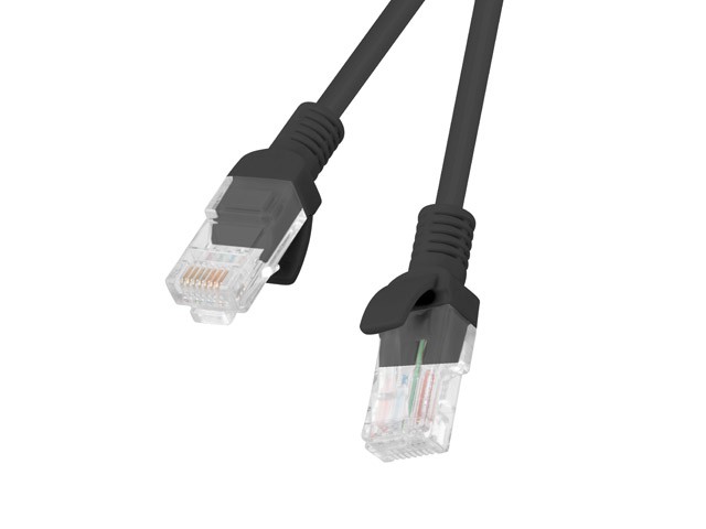 Zdjęcia - Kabel Lanberg PATCHCORD KAT.6 10M CZARNY FLUKE PASSED  AKLAGKSP6000044 