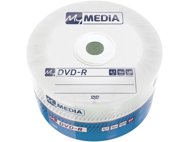 Фото - Оптичний диск Verbatim DVD-R My Media 4.7GB x16 Wrap  ECVRBDMRO000004 (50 spindle)