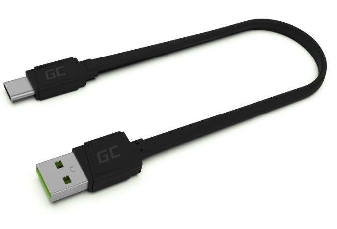 Фото - Кабель Green Cell Kabel GCmatte USB - USB-C 25 cm, płaski AKGCETU00000009 