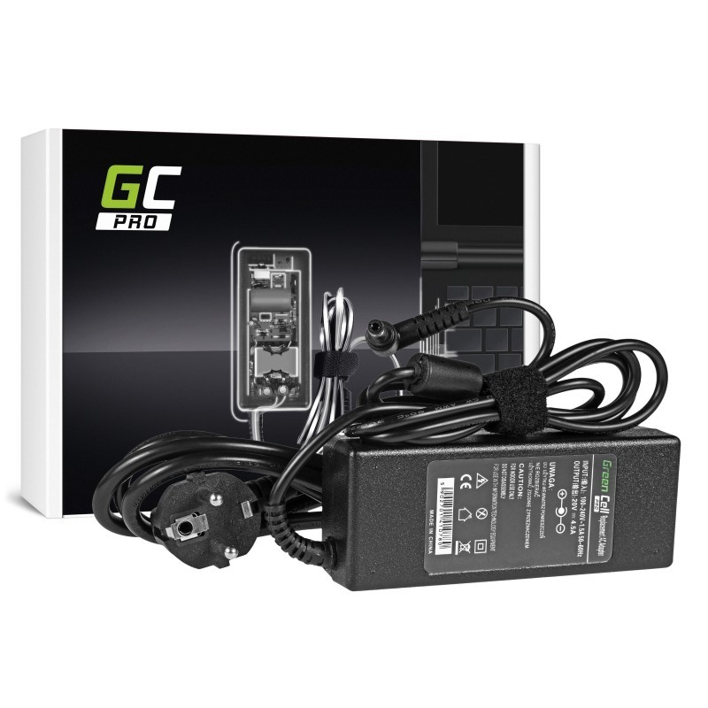 Фото - Блок живлення для ноутбука Green Cell Zasilacz PRO 20V 4.5A 90W 5.5-2.5mm do Lenovo B570 AZGCENZ00000007 